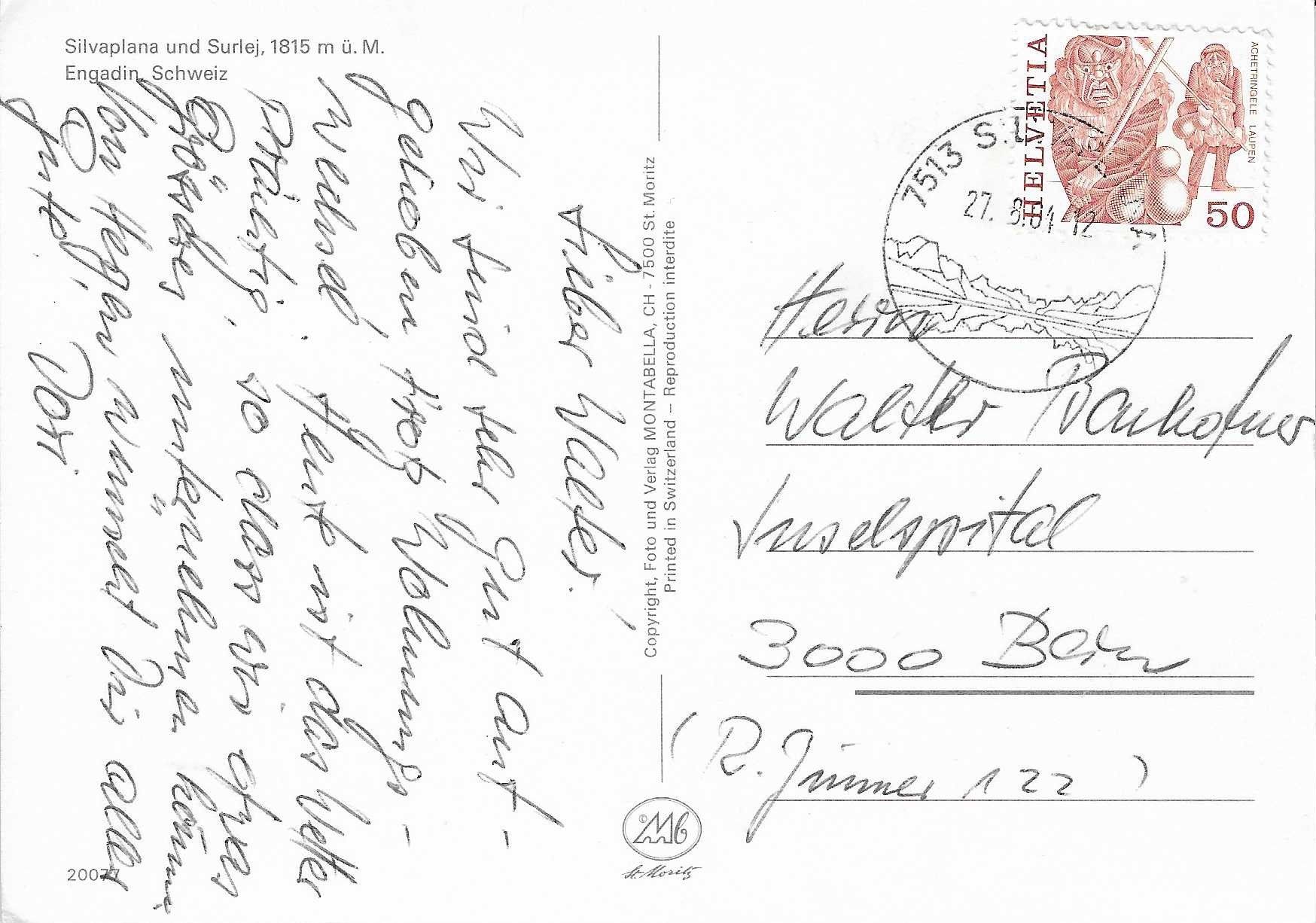 Cartoline postali: Silvaplana und Surlej GR – Usato da Rothrist venduto da Stranglehold 1
