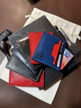Handgemachter Leder Kartenhalter – Slim Wallet – personalisi
