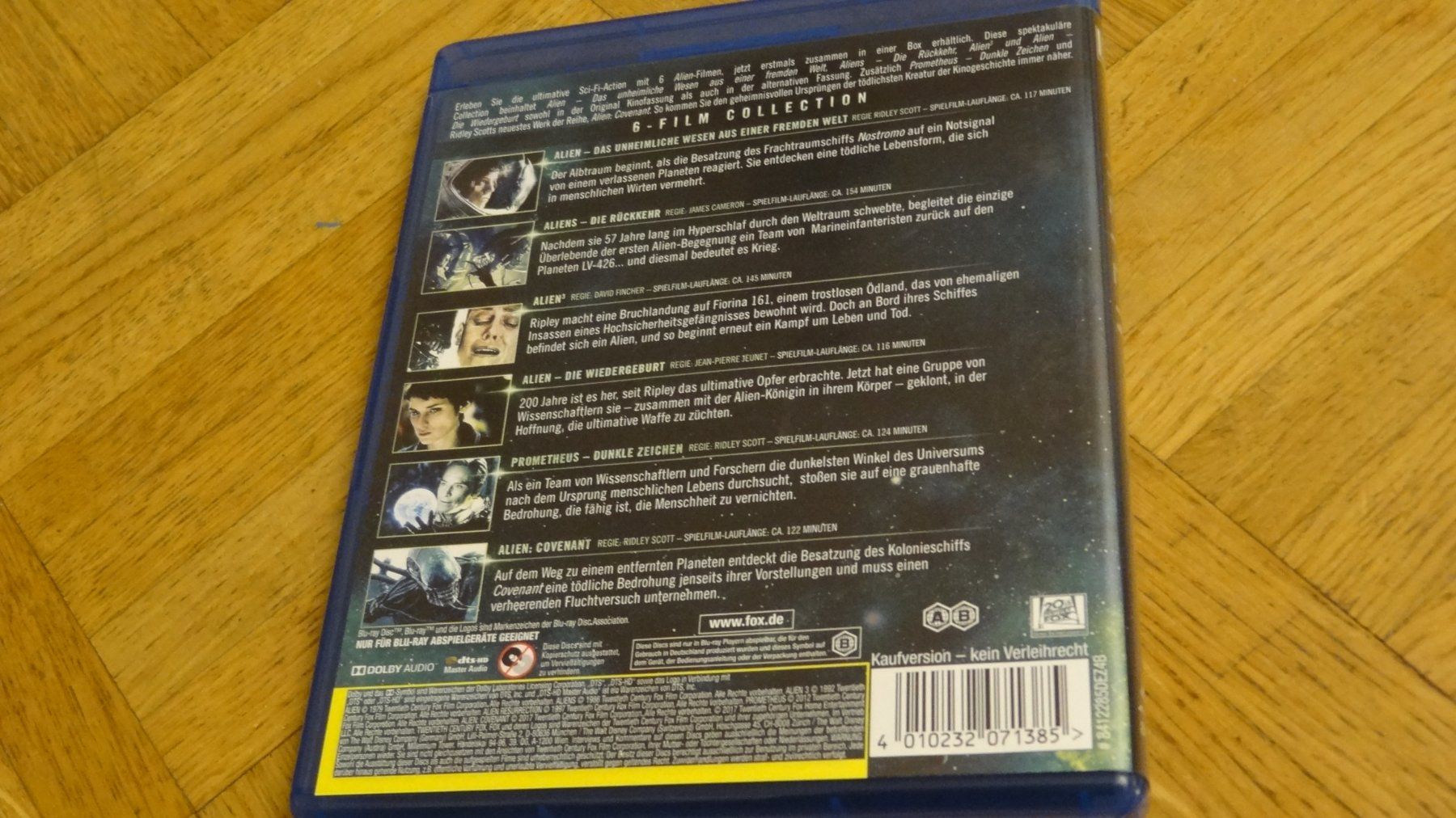 Alle DVDs: Alien - 6-Film Collection BLU-RAY – Gebraucht aus Olten von  1