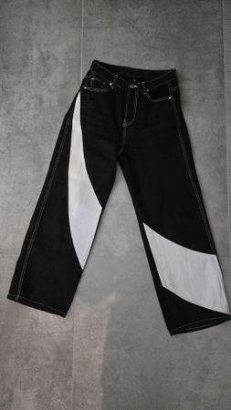 Damen Jeans schwarz weiss  Grösse S 