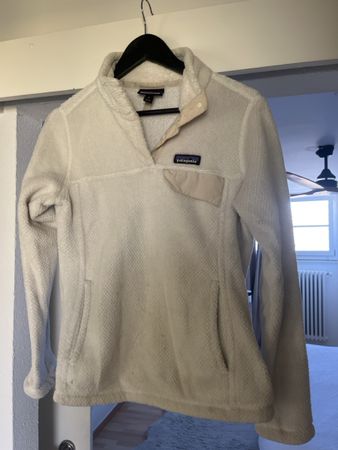 Patagonia Fleece Pullover weiss Grösse S guter Zustand