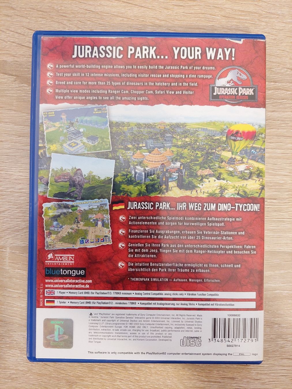 Sony Spiele: Jurassic Park Operation Genesis Playstation 2 – Gebraucht aus Stansstad von Mazzane 2