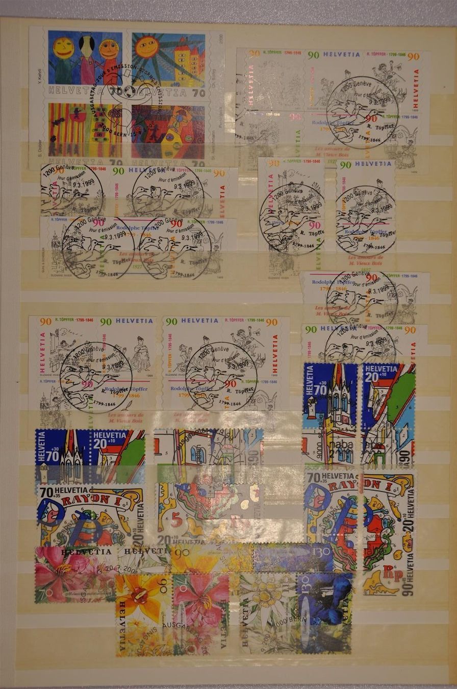 Alle Briefmarken: 1946-1996 Viererblöcke gestempelt !! – Gebraucht aus Wolfhalden von Zinauktion 6