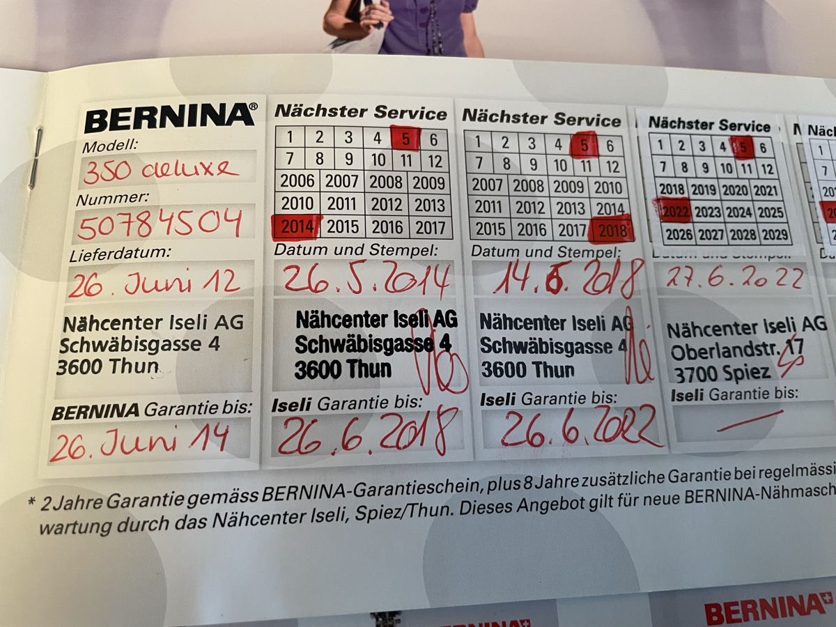 Bernina Macchine da cucire: Bernina B350 – Usato da Thun venduto da Dimi303 1