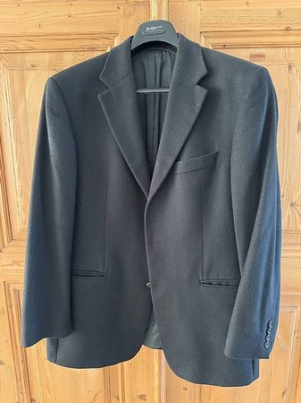 Hugo Boss Sakko, schwarz, Cashmere-Schurwolle, Gr 50 (25)