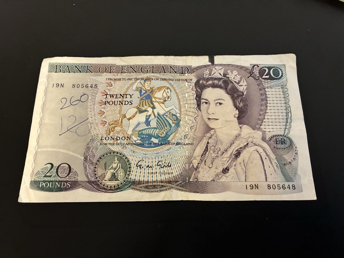 Banknoten: 20 pounds  – Gebraucht aus Dällikon von Woldbanknoten 1