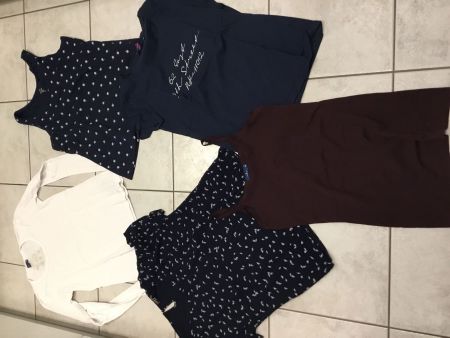 Langarmshirt und T-Shirt Set in Gr. 38 M