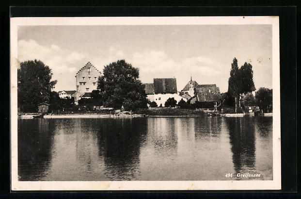 Cartoline postali: AK Greifensee, Ortspartie am Seeufer – Usato da Berlin venduto da bartko-reher