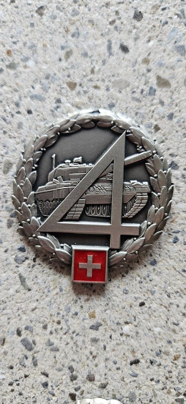 Schweizer Armee Placchette & Badge: *** Beretemblem Silber *** – Nuovo (secondo la descrizione) da Riedholz venduto da fr_sIruP