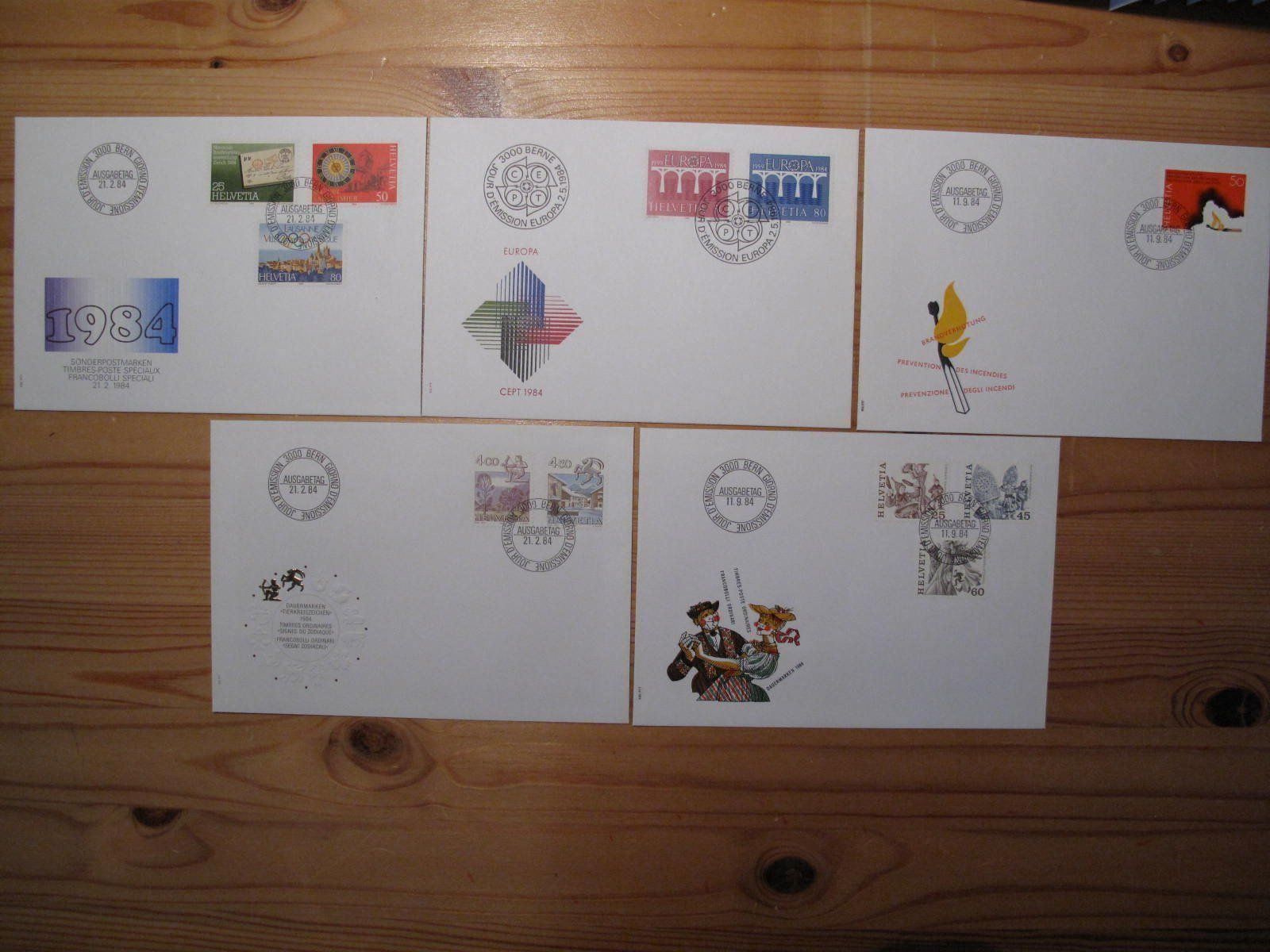 Alle Briefmarken: Schweiz FDC 1984 – Gebraucht aus Wil SG von fva01