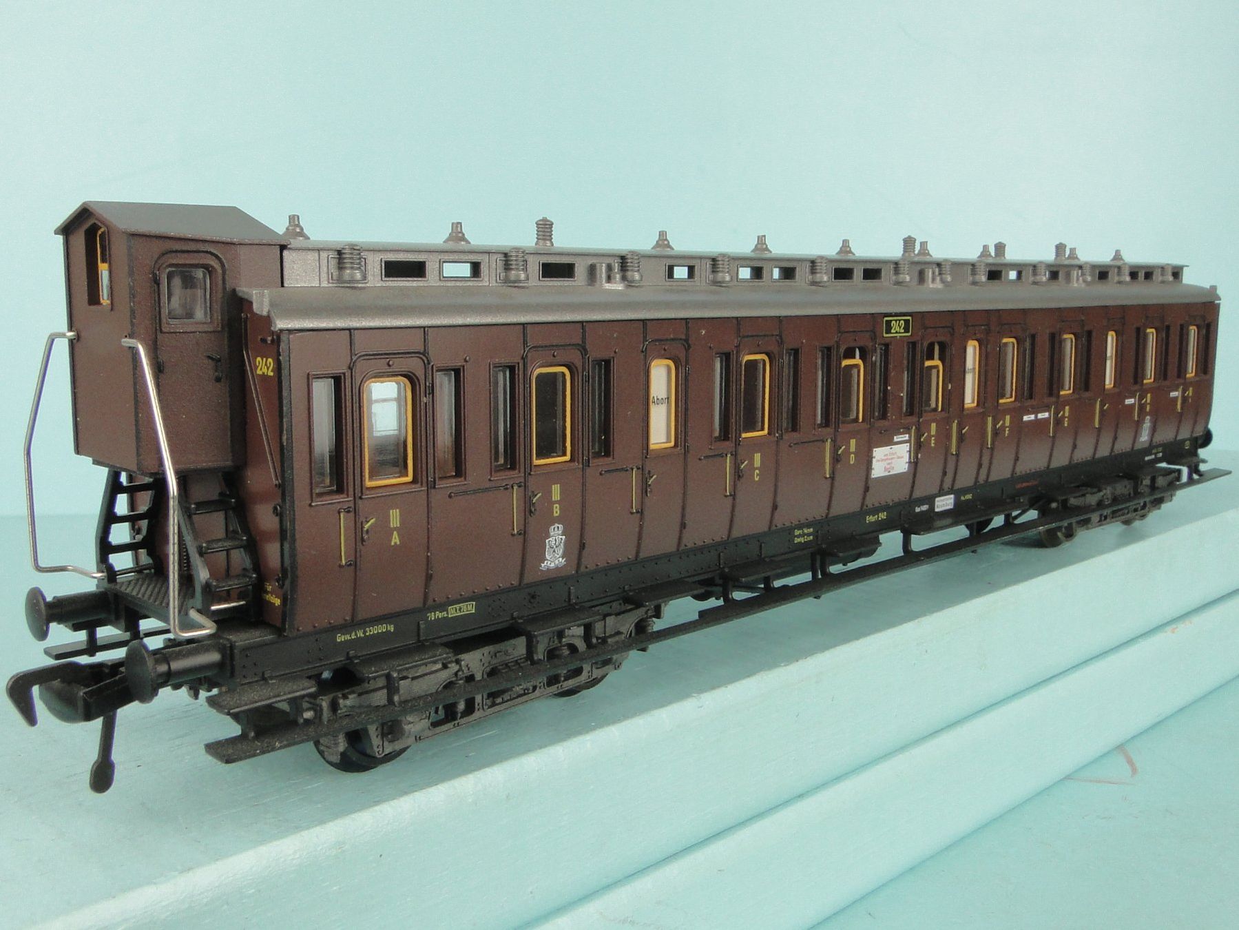 Fleischmann Modellini di ferrovie: Fleischmann Oldtimer Wagen 3 Kl. – Usato da Bülach venduto da cann11