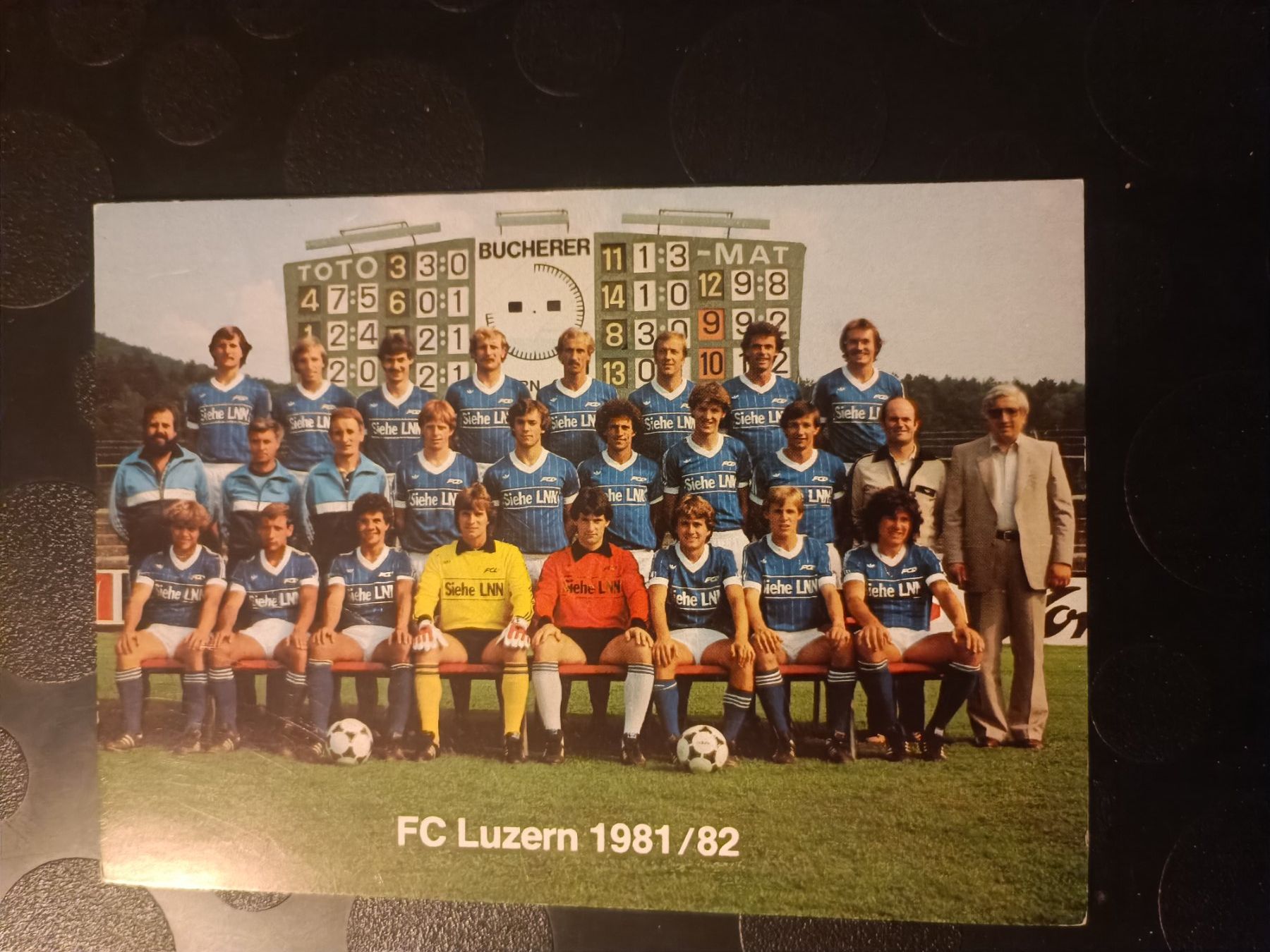 Autografi: FC Luzern - Saison 1981/82 - handsigniert – Usato da Menziken venduto da Artographs