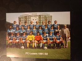 FC Luzern - Saison 1981/82 - handsigniert
