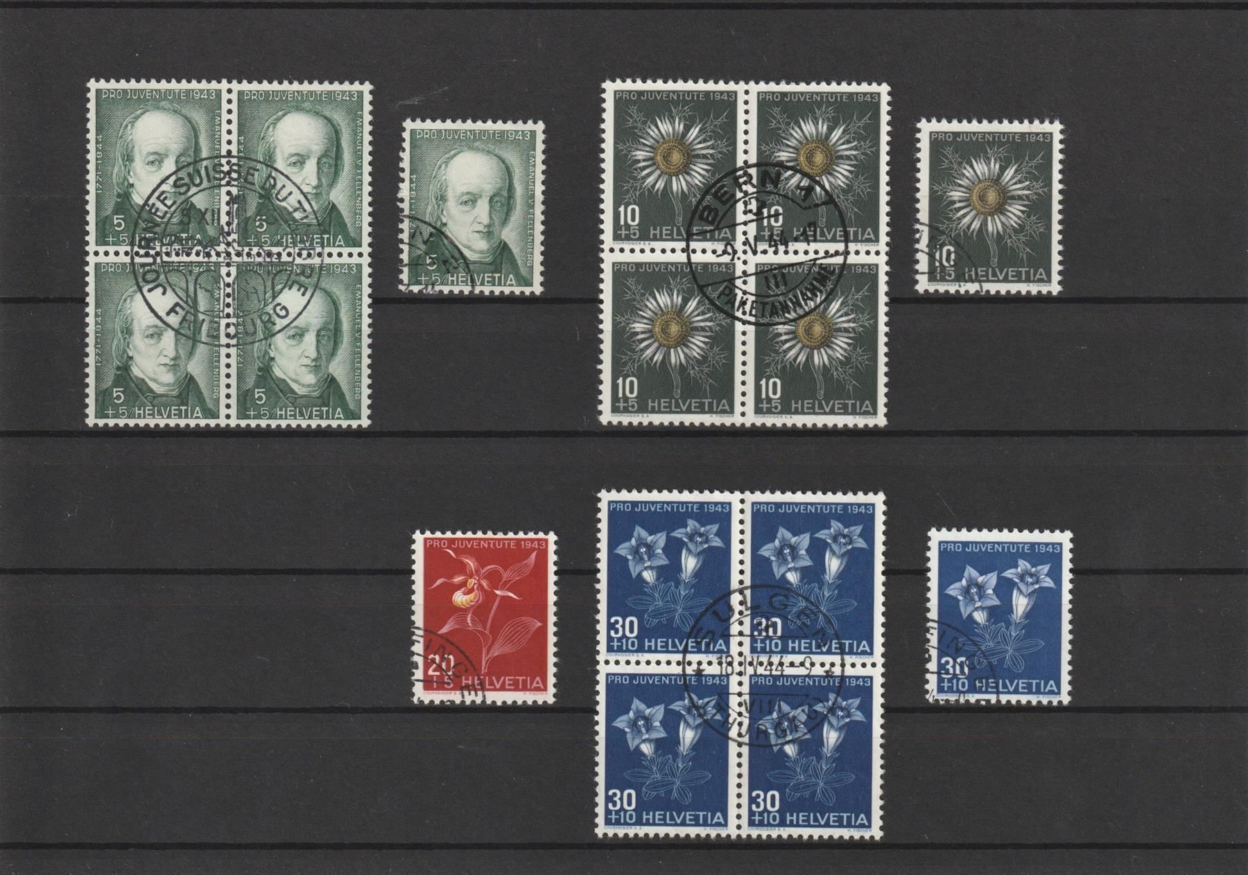 Tutti i francobolli: 1943 Serien gestempelt – Usato da Spiez venduto da Crazyduck