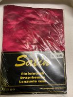Ausverkauf Satin Fixleintuch 160/200cm Bordeaux