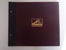 Album mit 10 Schellack Platten "His Masters Voice"