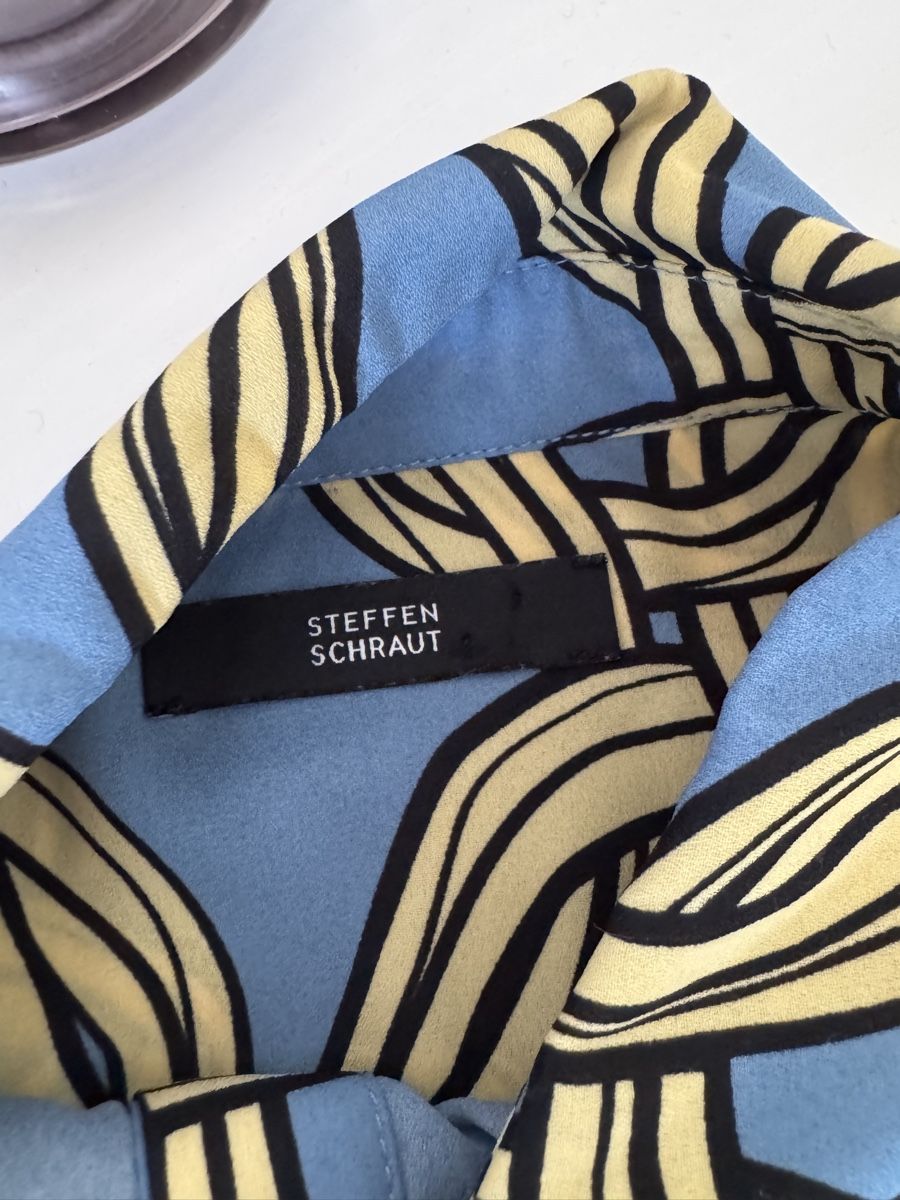 Steffen Schraut Camicette: Bluse Steffen Schraut blau gelb 38 – Usato da Oberglatt ZH venduto da jul_nhy7 4