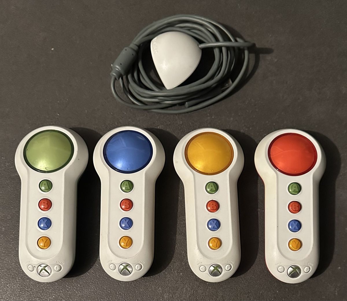 Microsoft Controller: 4x Xbox 360 Buzzer Big Button Controller + Empfänger – Gebraucht aus Kestenholz von Mad18