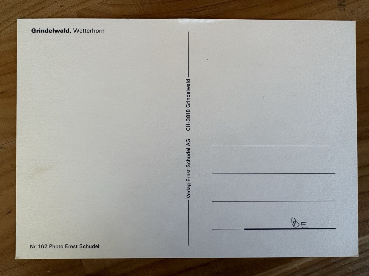 Cartoline postali: AK von Grindelwald / Wetterhorn – Usato da Rümlang venduto da Kartenpost1 1