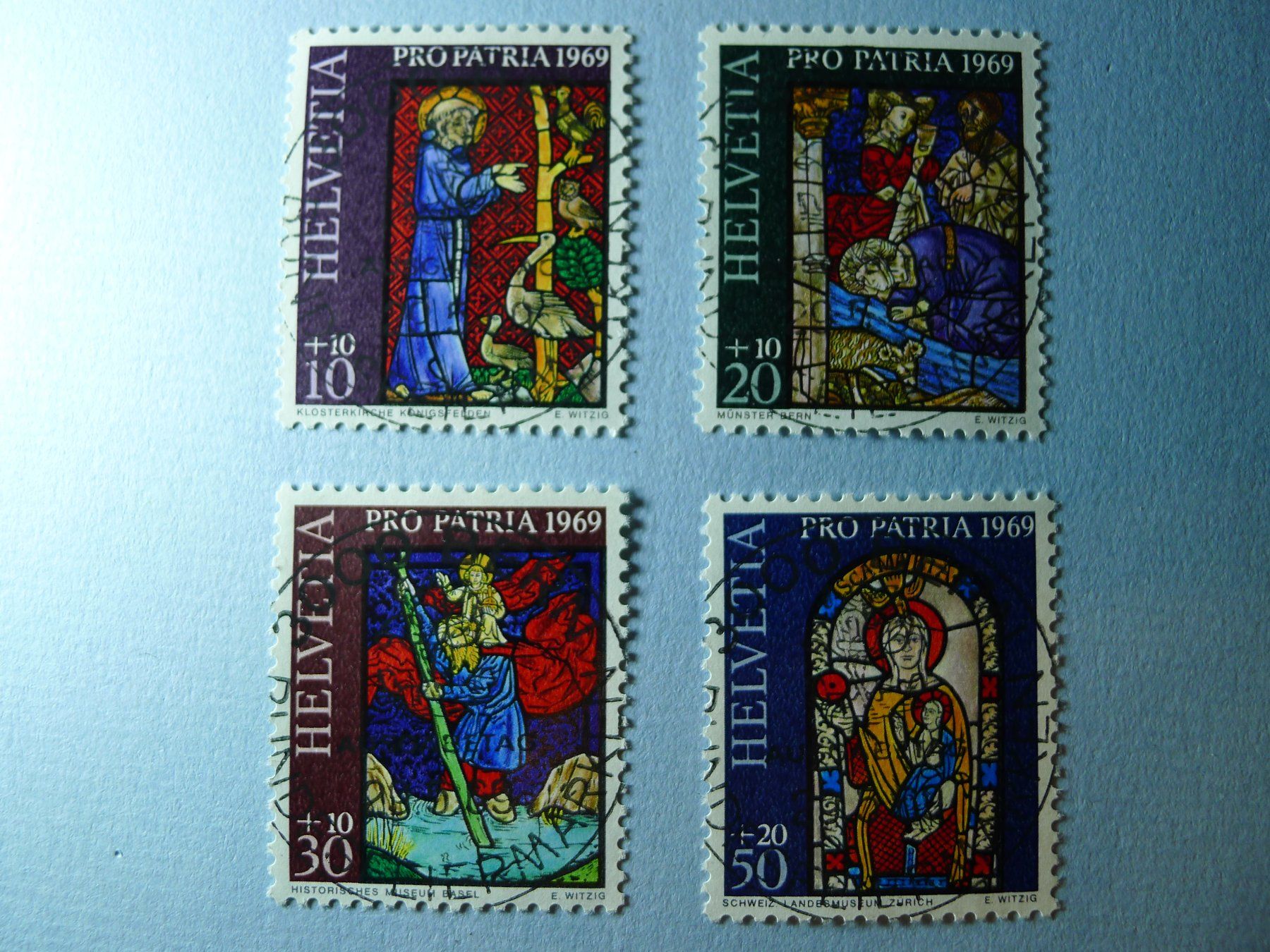 Tutti i francobolli: 1969 Pro Patria B142-145 ET Vollstempel – Usato da Dagmersellen venduto da sli72