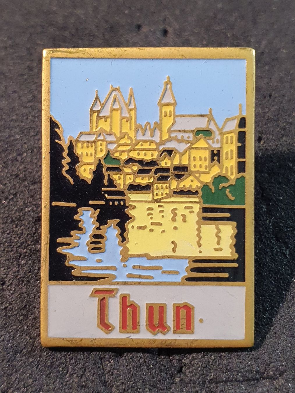 Placchette & Badge: GG582 - Werbeplakat Pin / Thun – Usato da Reinach BL venduto da Boston-Verkauf