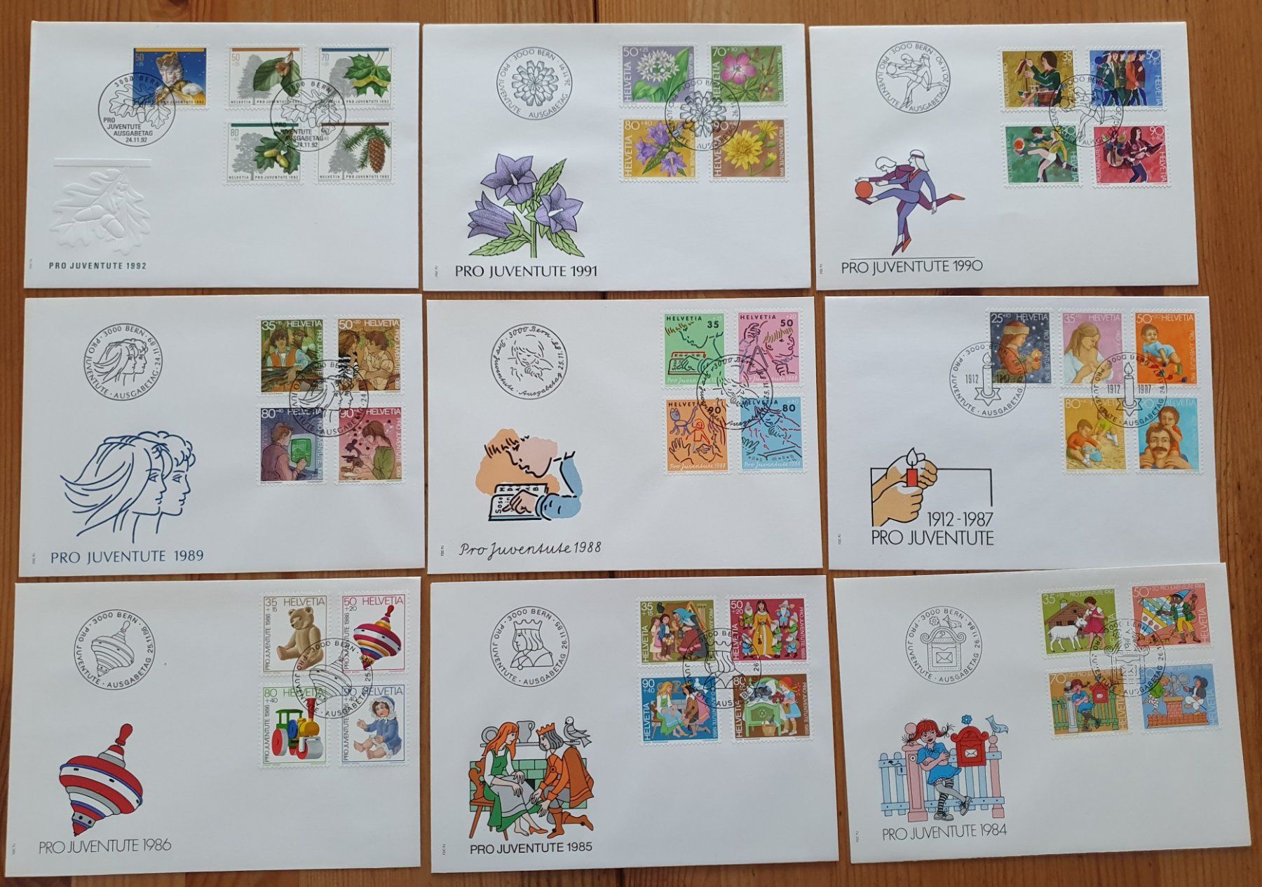 Tutti i francobolli: 52 Pro Juventute FDC 1960 - 2010 – Usato da Dällikon venduto da Minita 3