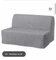 Canapé-lit IKEA gris en très bon état