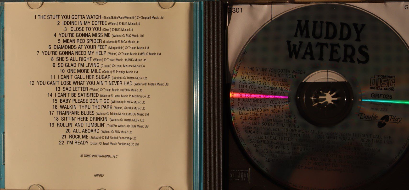 CD: Muddy Waters – 22 Track Collection – Usato da Luzern venduto da CONTENTI 1