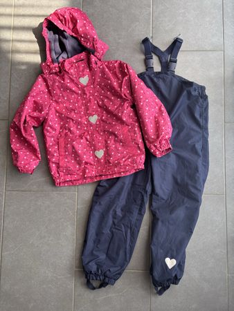 Winter Set Regenjacke/Hose, Matsch Anzug, 122/128