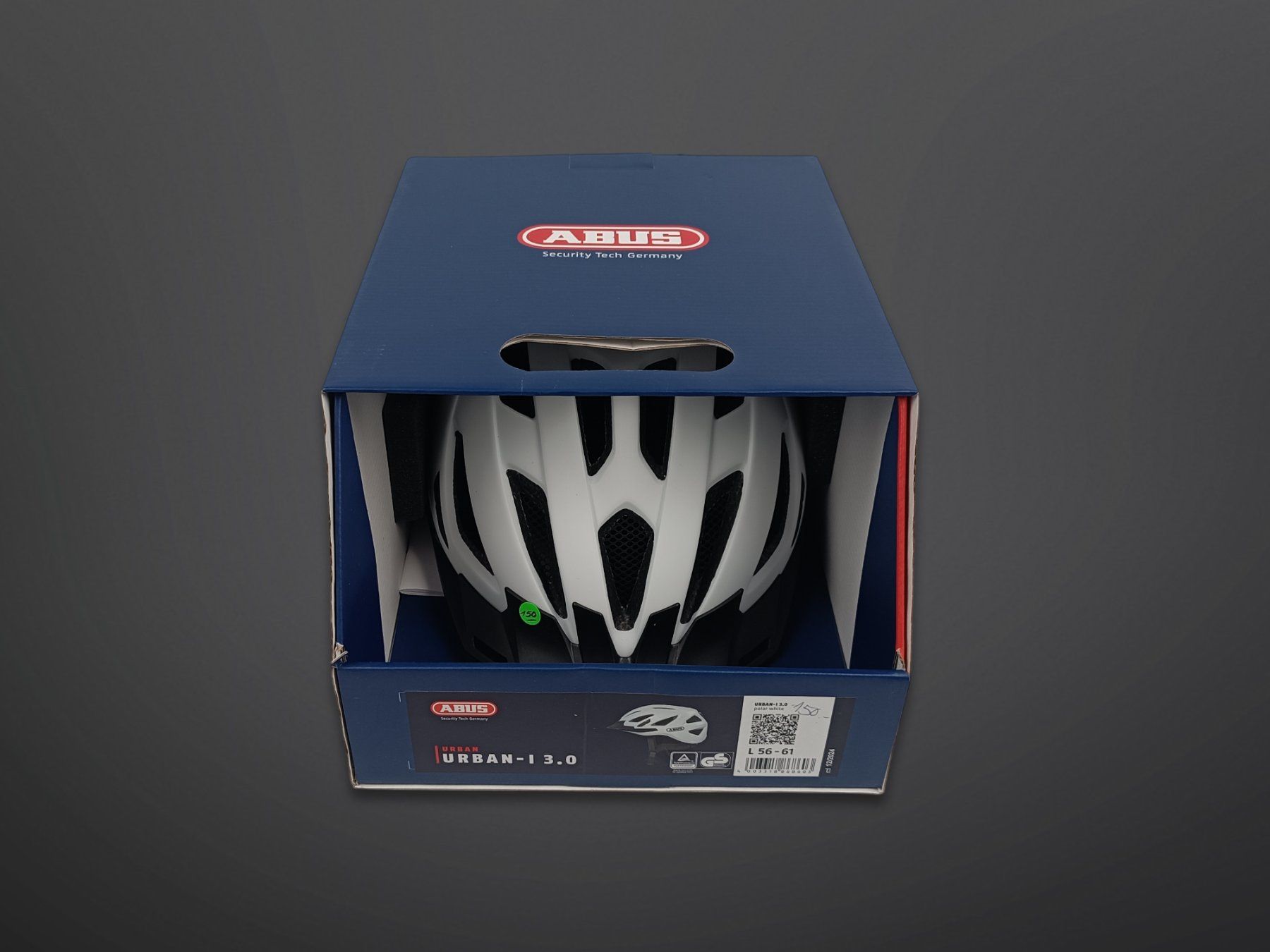 Abus Caschi: ABUS Urban-I 3.0 Velohelm weiss Gr.L – Nuovo (secondo la descrizione) da Suhr venduto da Restwert_Suhr 5
