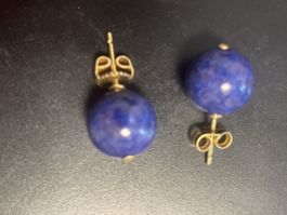 Boucles d'oreilles en Or 18k avec Lapis Lazuli