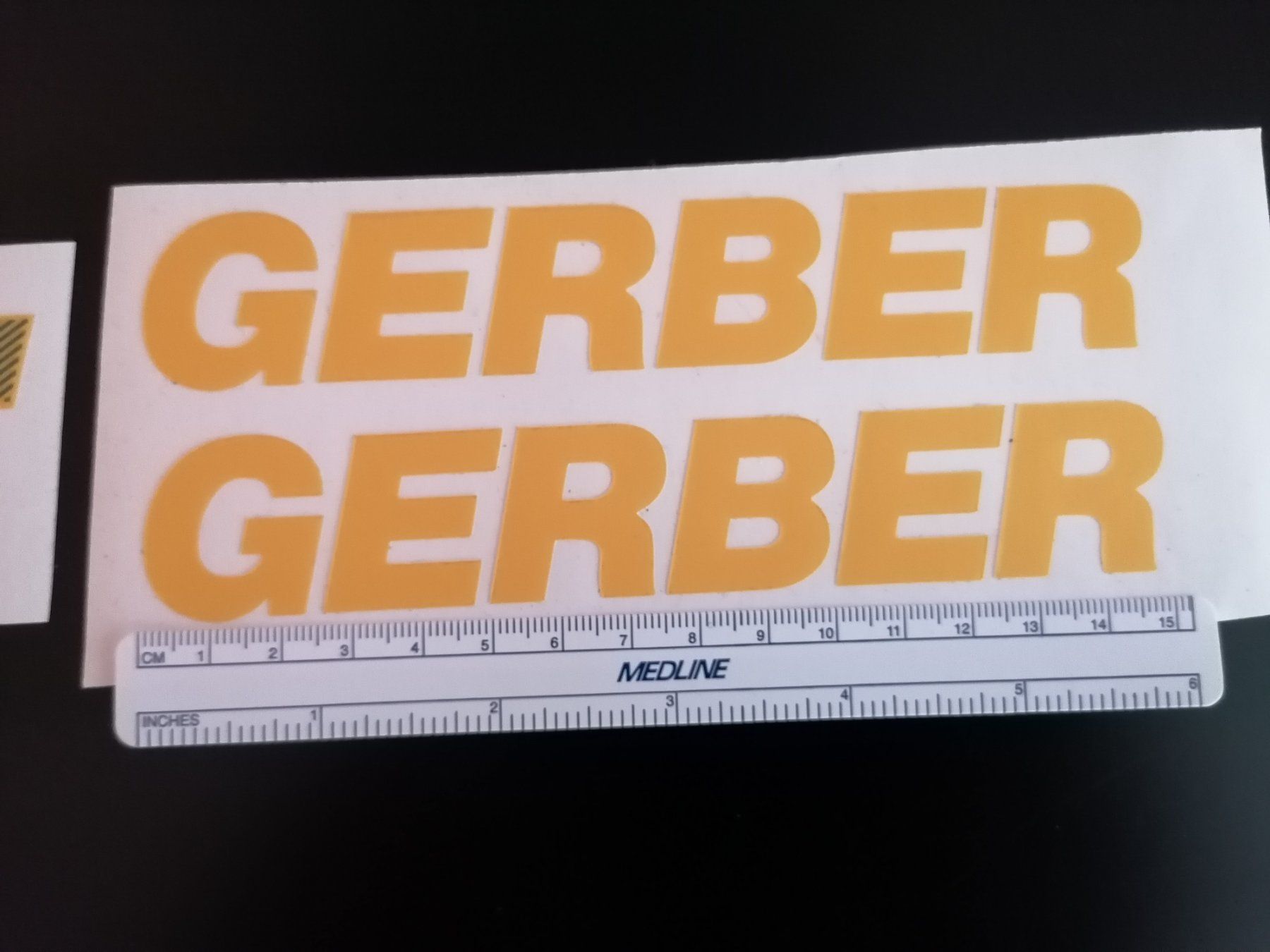 Gerber Pezzi di ricambio: Gerber Sticker Set gelb – Nuovo (secondo la descrizione) da Unterentfelden venduto da xilo01 1