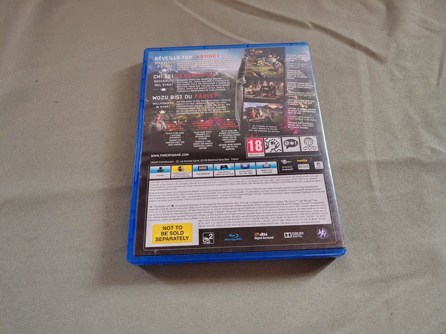 Sony Spiele: Jeu PS4 Far Cry 4 Limited édition – Gebraucht aus Saxon von dan_drn5 3