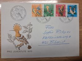 Briefmarkencouvert Pro Juventute 1970
