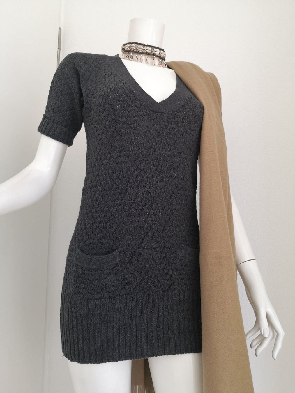 Mango Kleider: 🤩MANGO STRICK-PULLOVER-KLEID ANTRAZIT & WOLLE & D&G P. – Gebraucht aus Olten von Naja-Twins-Twins 5