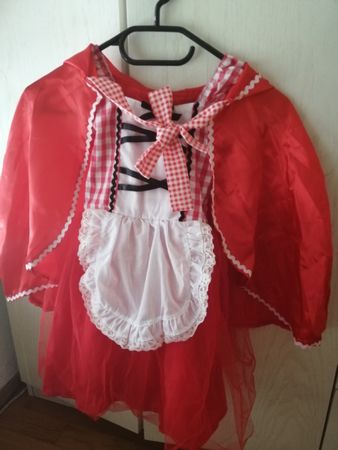 Rotkäppchen Kleid Kostüm Gr. 86-92