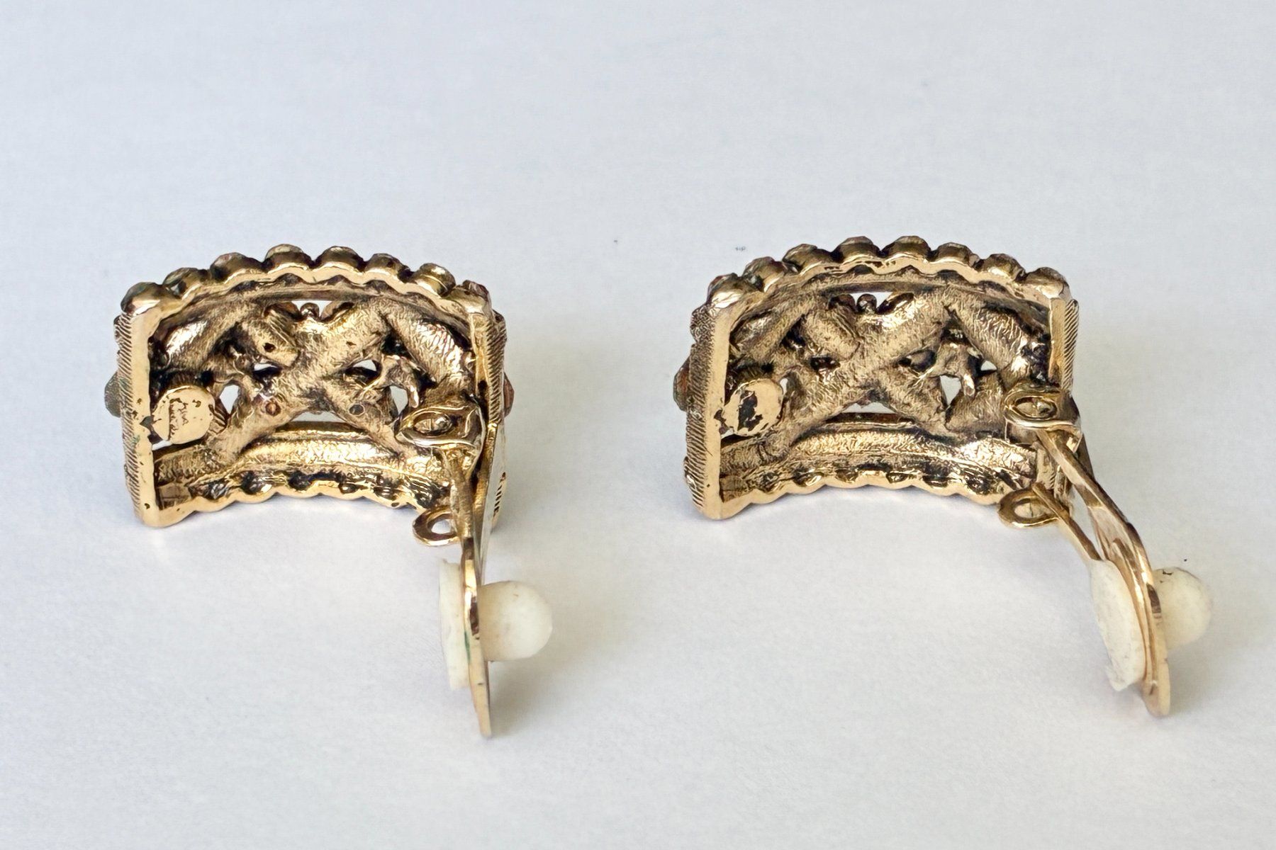 Orecchini pendenti & Orecchini a lobo: Vintage Ohrclips Modeschmuck in Box – Usato da Kloten venduto da Nephty 3