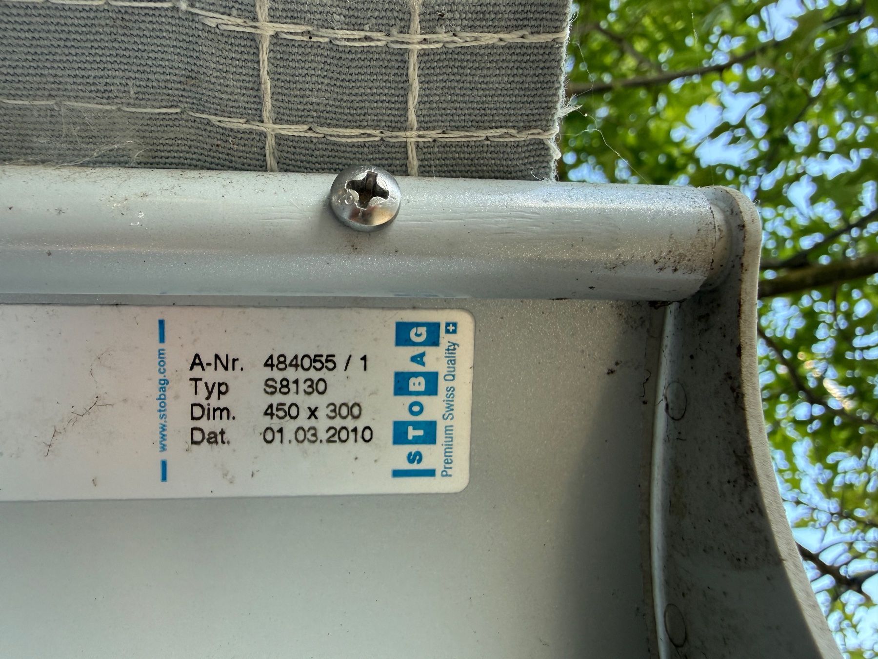 Stobag Tende da sole: Sonnenstore /Kasettenmarkise 450 x 300 STOBAG manuell – Usato da Bützberg venduto da Alexaborn 3