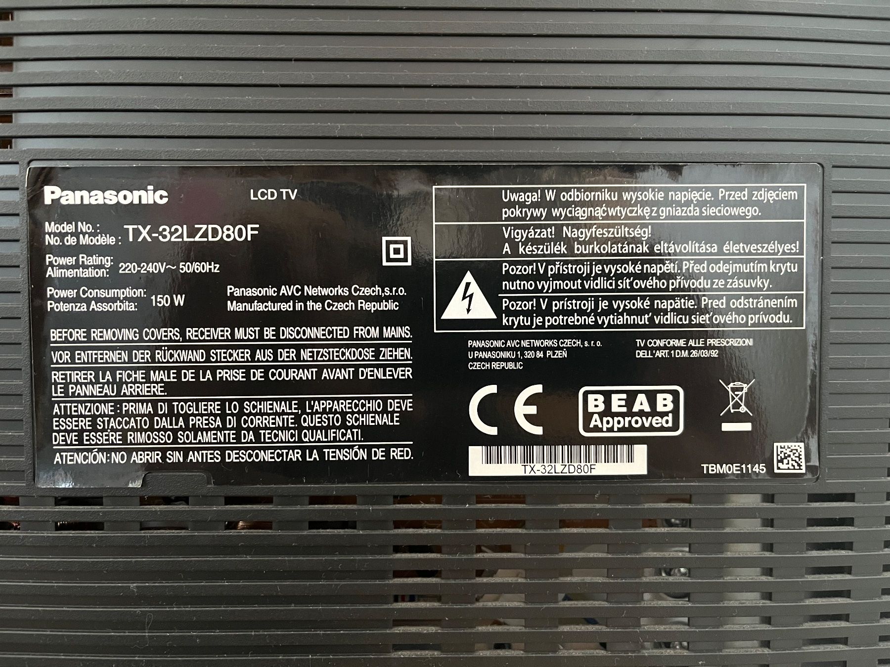 Panasonic Televisori: Panasonic TV 32 Zoll – Usato da Rafz venduto da trekcir 3