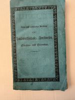 Frey von Knonau, Zug1825, Forstwesen Landwirtschaft sehr RAR