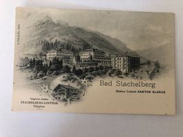 Ansichtskarte Bad Stachelberg Linthal   Werbekarte