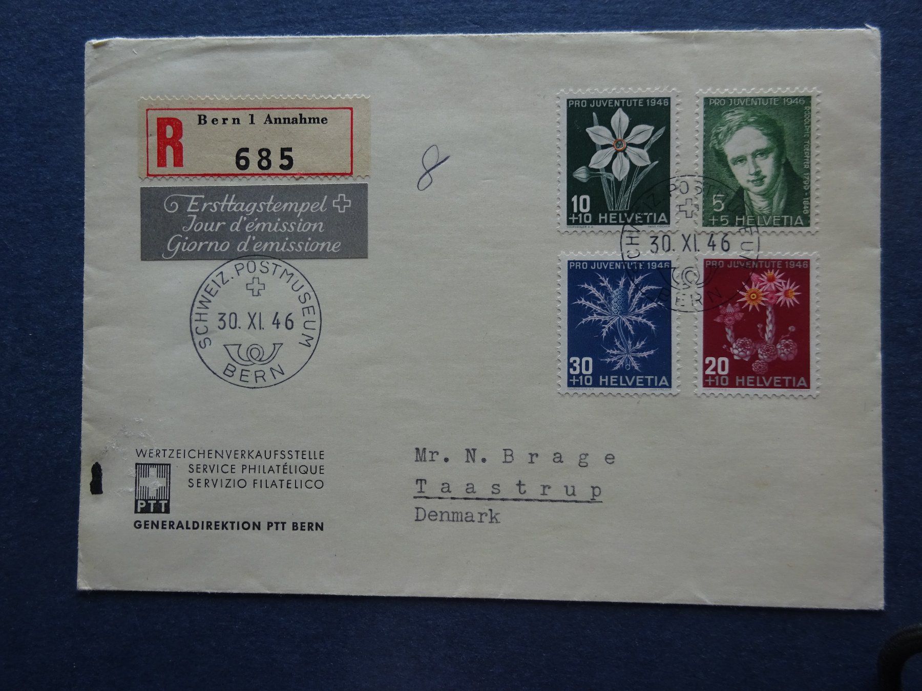 Tutti i francobolli: 1946 Pro Juventute FDC – Usato da Appenzell-Steinegg venduto da adi1975 5
