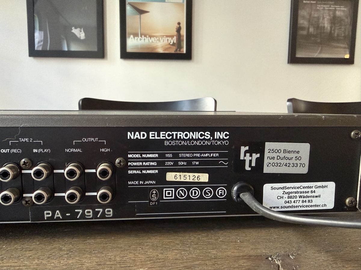 Nad Amplificatori: NAD 1155 Stereo Vorverstärker – Usato da Richterswil venduto da nomadturk 3