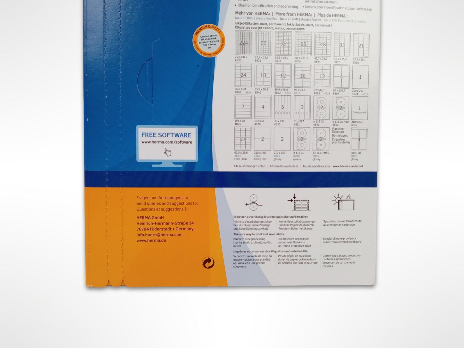 Aufkleber: HERMA Inkjet-Etiketten Nr. 8837 – Neu (gemäss Beschreibung) aus Suhr von Restwert_Suhr 3