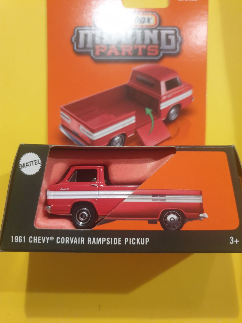 Matchbox Modellini d'auto: Matchbox 1961 CHEVY CORVAIR RAMPSIDE PICKUP – Nuovo e nell'imballaggio originale da Oftringen venduto da Rotor 1