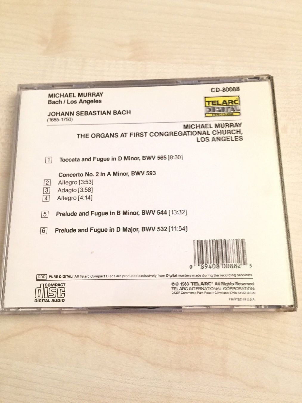 CDs: Michael Murray - Orgelwerke – Gebraucht aus Rüti ZH von alumedien 1