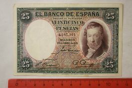 25 pesetas 1931