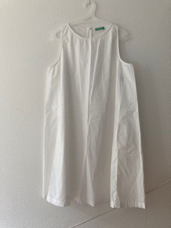Kleid weiss von Benetton, Grösse L