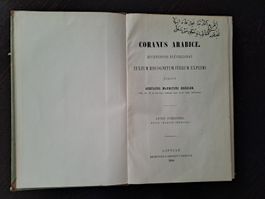 Antiker Koran 1908, Coranus Arabice, Leipzig