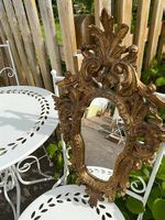 verschnörkelter Goldspiegel im Rokoko Stil ca. 1880